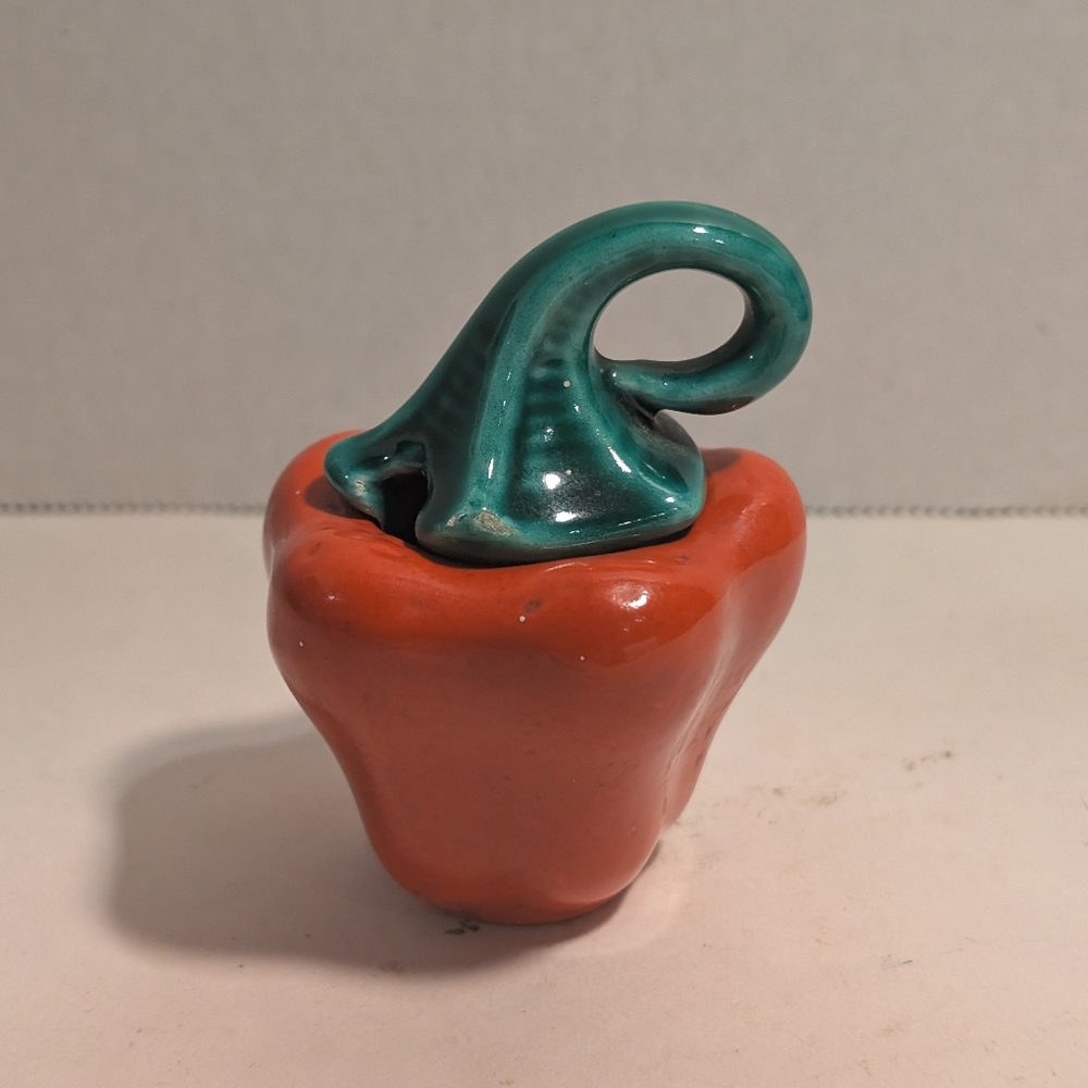 Vintage Mustard Pot In The Shape Of A Pepper.